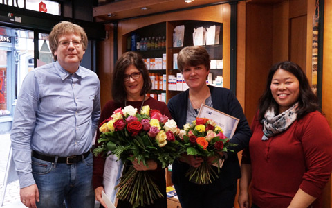 Dr. Sascha Brass, Ilona Mller, Birgit Gillmann und Dr. Nan-Si Brass